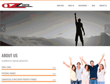 Tablet Screenshot of ozloansfinance.com.au